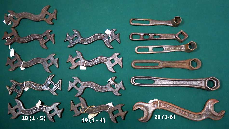 antique Coes monkey wrenches, vintage Billings railroad wrench